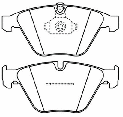 Brake Pad Set, disc brake (AKD-0222)