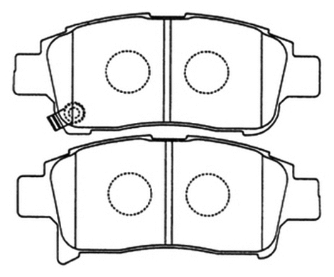 Brake Pad Set, disc brake (AKD-1211)