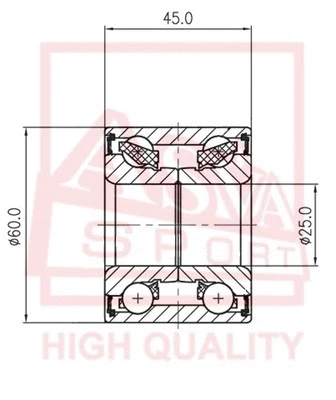 Wheel Bearing (DAC25600045)