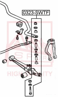 Link/Coupling Rod, stabiliser bar (0323-STWF)