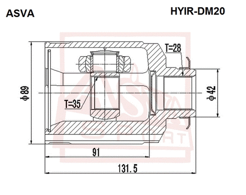 Joint Kit, drive shaft (HYIR-DM20)