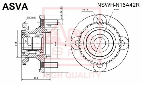 Wheel Hub (NSWH-N15A42R)
