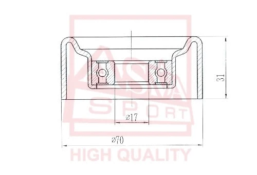 Tensioner Pulley, V-belt (CHRBP-004)