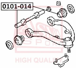 Mounting, control/trailing arm (0101-014)