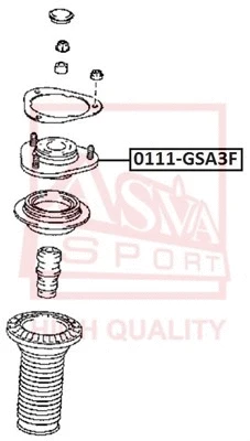 Mounting, shock absorber (0111-GSA3F)