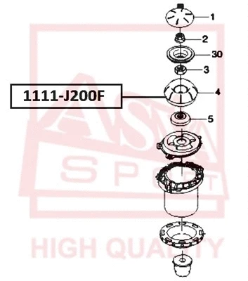 Mounting, shock absorber (1111-J200F)