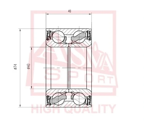 Wheel Bearing (DAC40740040)