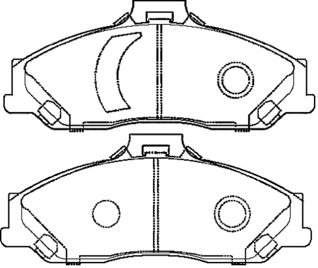 Brake Pad Set, disc brake (AKD-970AB)
