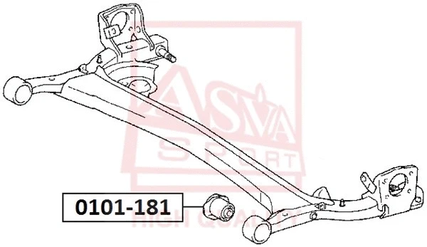 Mounting, control/trailing arm (0101-181)