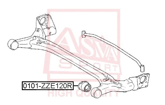 Mounting, control/trailing arm (0101-ZZE120R)