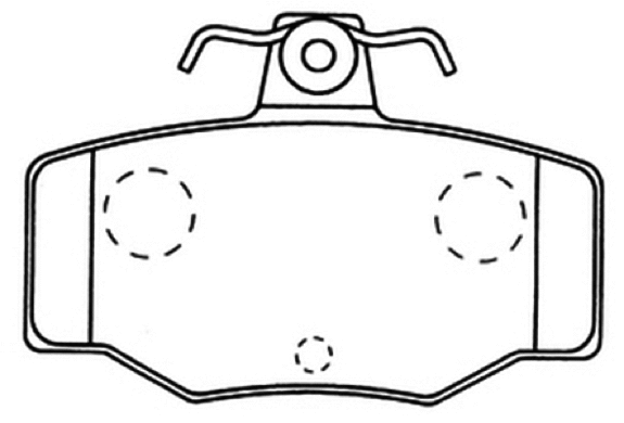 Brake Pad Set, disc brake (AKD-1310)