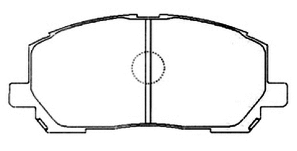Brake Pad Set, disc brake (AKD-1457)