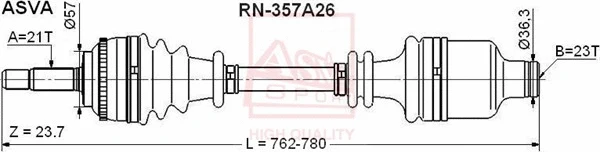 Drive Shaft (RN-357A26)