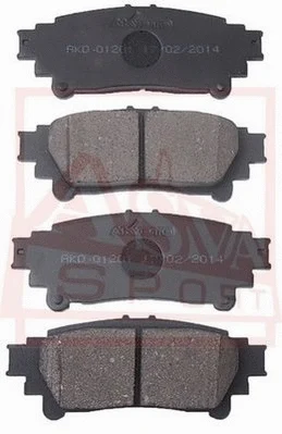 Brake Pad Set, disc brake (AKD-01201)