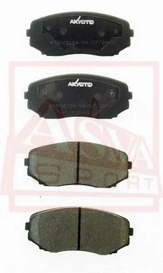 Brake Pad Set, disc brake (AKD-05104)
