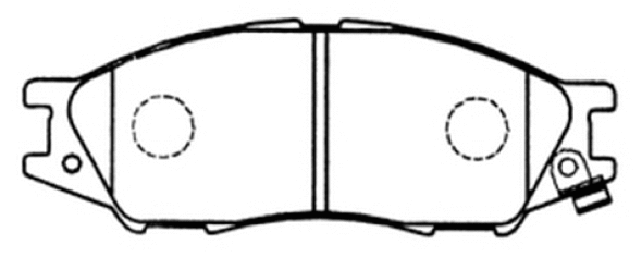 Brake Pad Set, disc brake (AKD-1210)