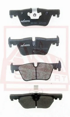 Brake Pad Set, disc brake (AKD-19201)