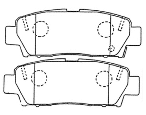 Brake Pad Set, disc brake (AKD-1171)