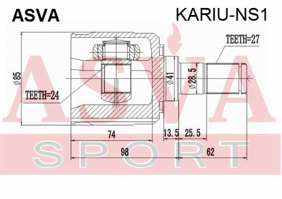 Joint Kit, drive shaft (KARIU-NS1)