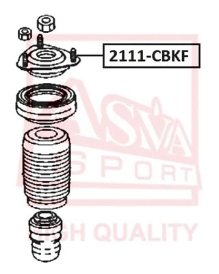 Mounting, shock absorber (2111-CBKF)