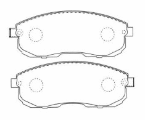 Brake Pad Set, disc brake (AKD-2162)