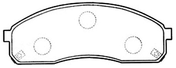 Brake Pad Set, disc brake (AKD-0671)