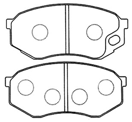 Brake Pad Set, disc brake (AKD-3349)