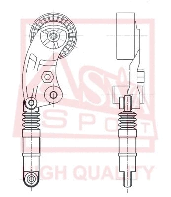 Belt Tensioner, V-ribbed belt (SBBT-001)