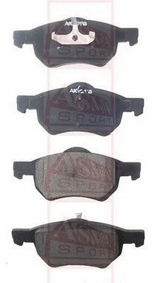 Brake Pad Set, disc brake (AKD-20103)