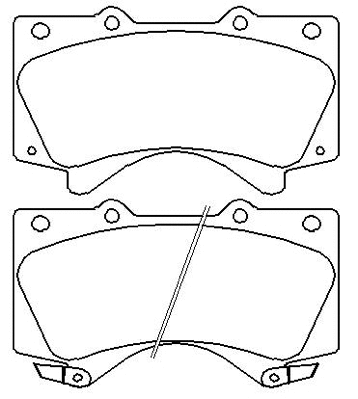 Brake Pad Set, disc brake (AKD-1541)