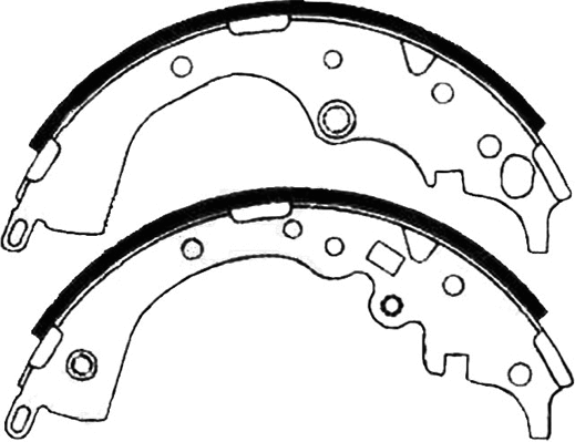 Brake Shoe Set (AKS-08030)