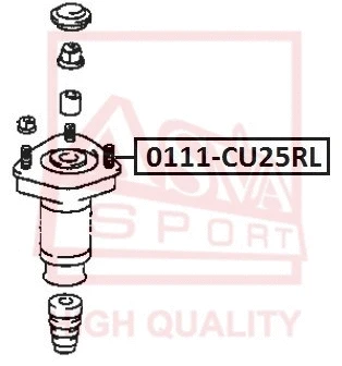 Mounting, shock absorber (0111-CU25RL)