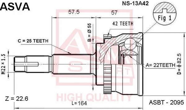 Joint Kit, drive shaft (NS-13A42)