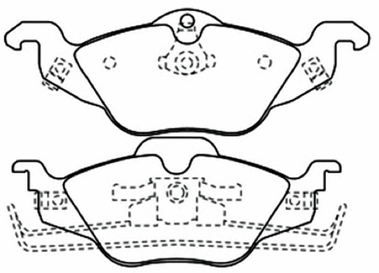 Brake Pad Set, disc brake (AKD-0189)