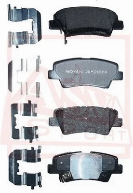 Brake Pad Set, disc brake (AKD-A10R)