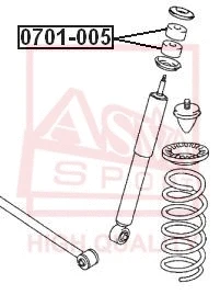 Mounting, control/trailing arm (0701-005)