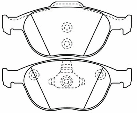 Brake Pad Set, disc brake (AKD-0337)
