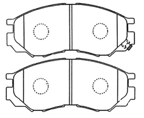 Brake Pad Set, disc brake (AKD-1184)