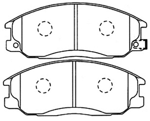 Brake Pad Set, disc brake (AKD-0103)