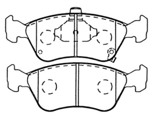 Brake Pad Set, disc brake (AKD-1125)