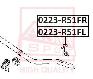 Link/Coupling Rod, stabiliser bar (0223-R51FL)