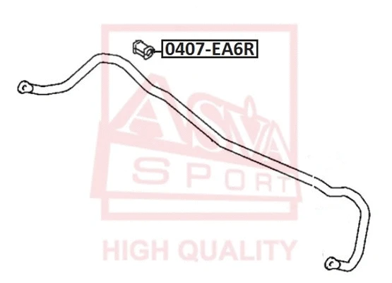 Bushing, stabiliser bar (0407-EA6R)
