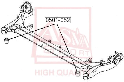 Mounting, control/trailing arm (0501-052)
