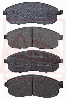 Brake Pad Set, disc brake (AKD-07101)