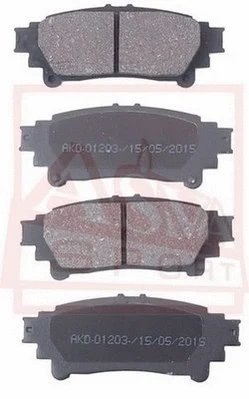Brake Pad Set, disc brake (AKD-01203)