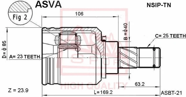 Joint Kit, drive shaft (NSIP-TN)