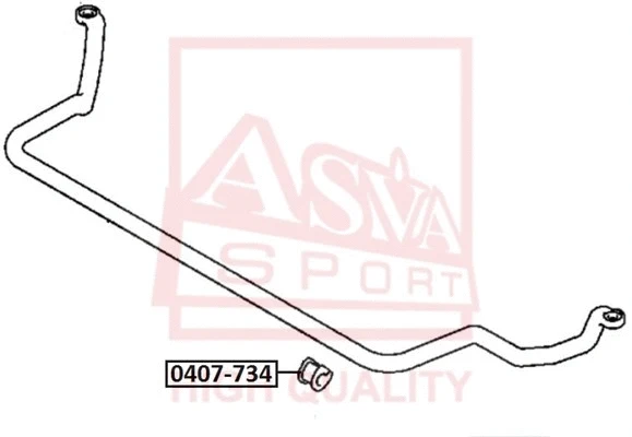 Bushing, stabiliser bar (0407-734)