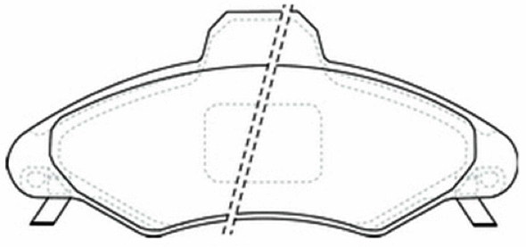 Brake Pad Set, disc brake (AKD-1228)