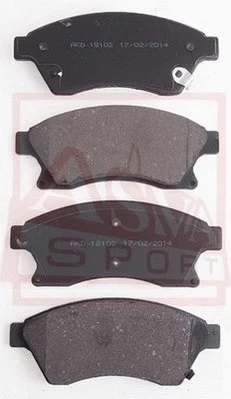 Brake Pad Set, disc brake (AKD-18102)