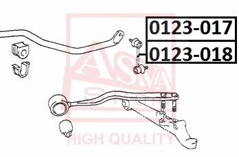 Link/Coupling Rod, stabiliser bar (0123-017)
